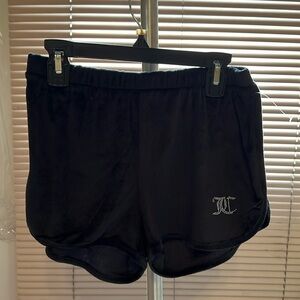 Juicy Couture New Womens Size Small JC Shorts Black Soft